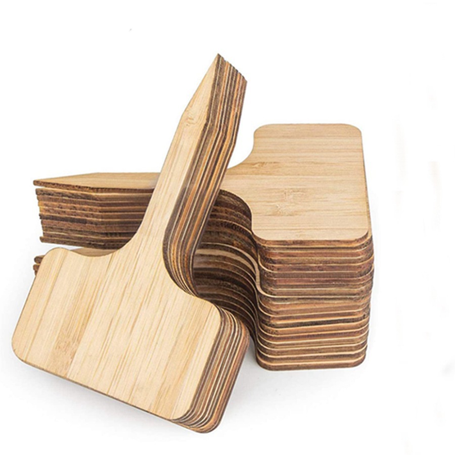 Floral Picks Wood - 100Pcs Wooden Plant Tag Stakes, Floral
