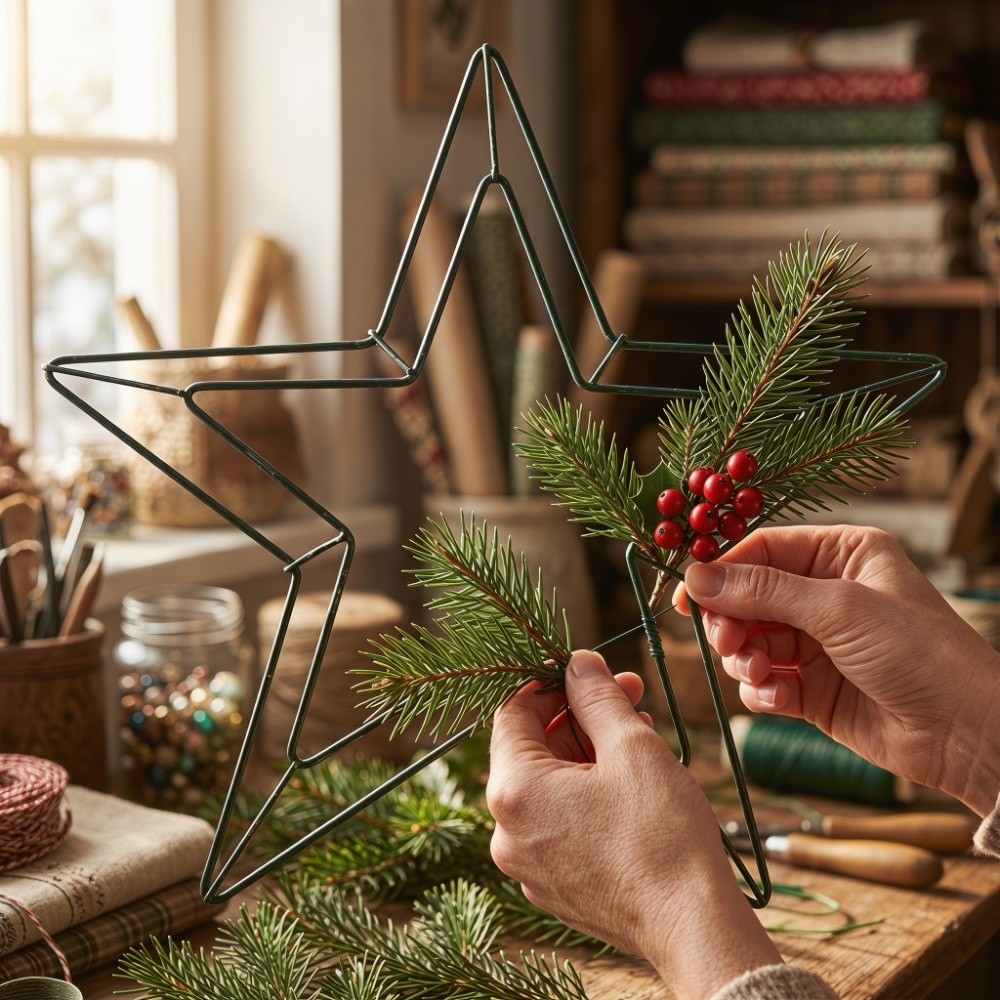Personalizable Metal Wire Star - Wreath Form Wire 评论和价格
