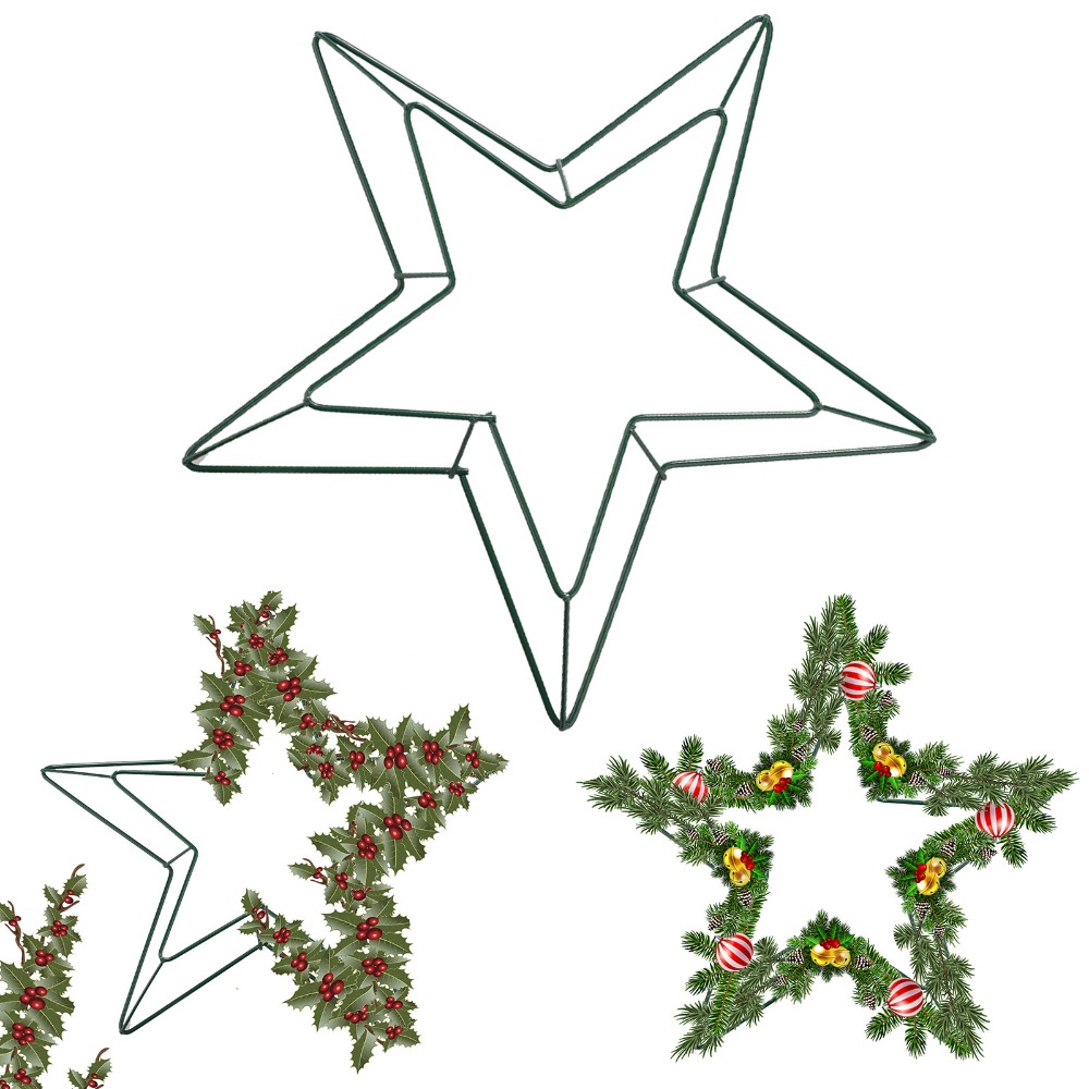 Personalizable Metal Wire Star - Wreath Form Wire 评论和价格
