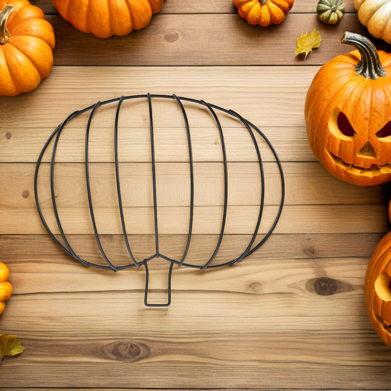 3Pcs Metal Pumpkin Wreath Fram - Wreath Form Wire 评论和价格