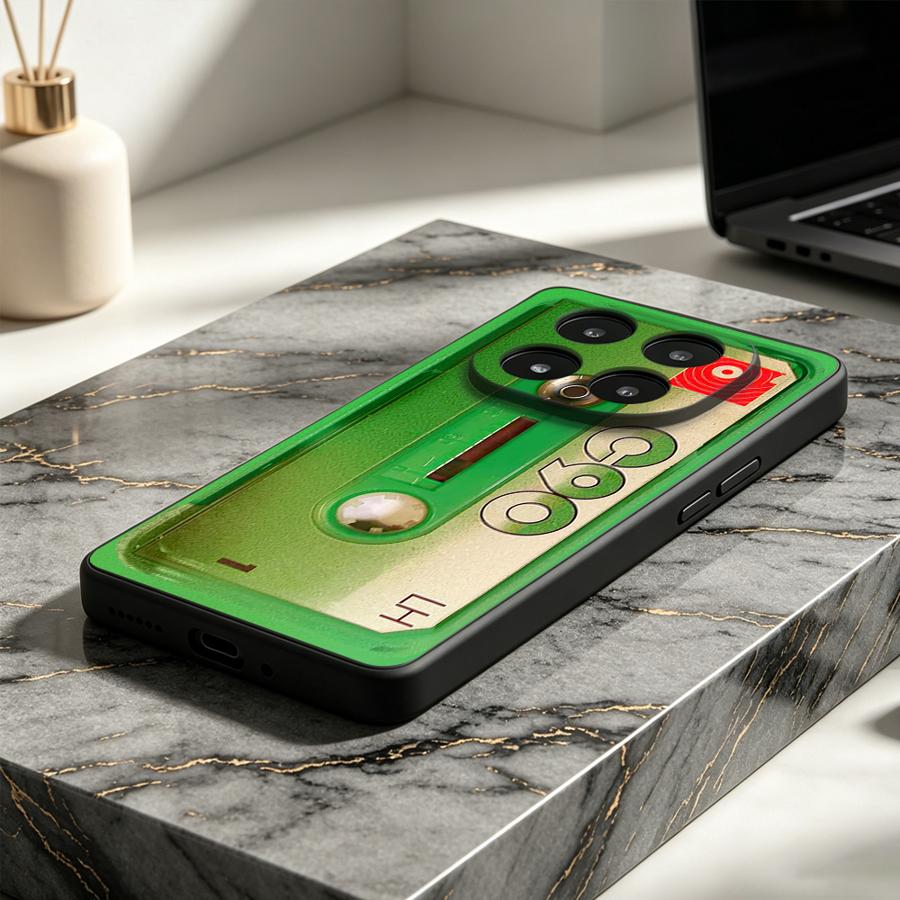 Green Cassette Tape Case for X - Floral Tape Green 评论和价格