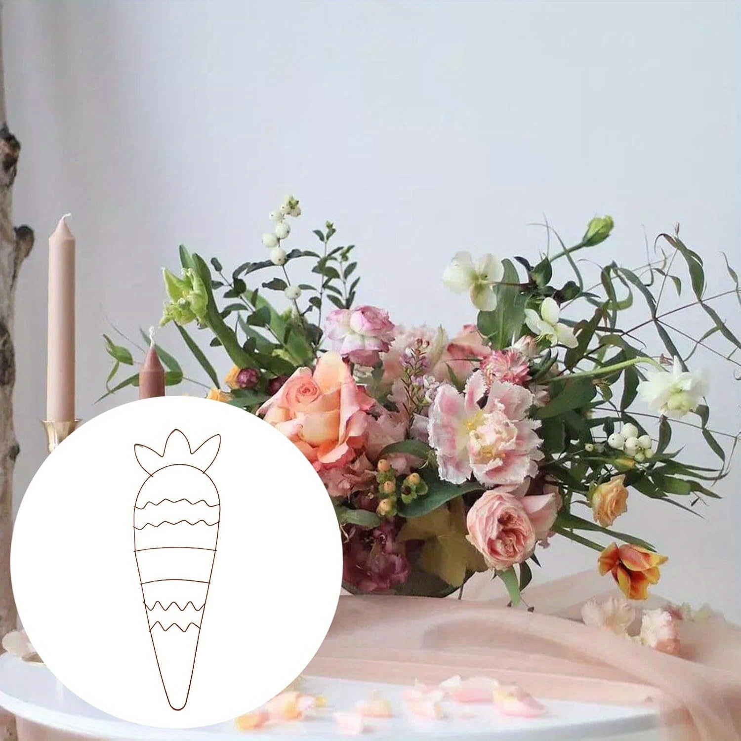 Easter Bunny Wreath Metal Fram - Wreath Form Wire 评论和价格