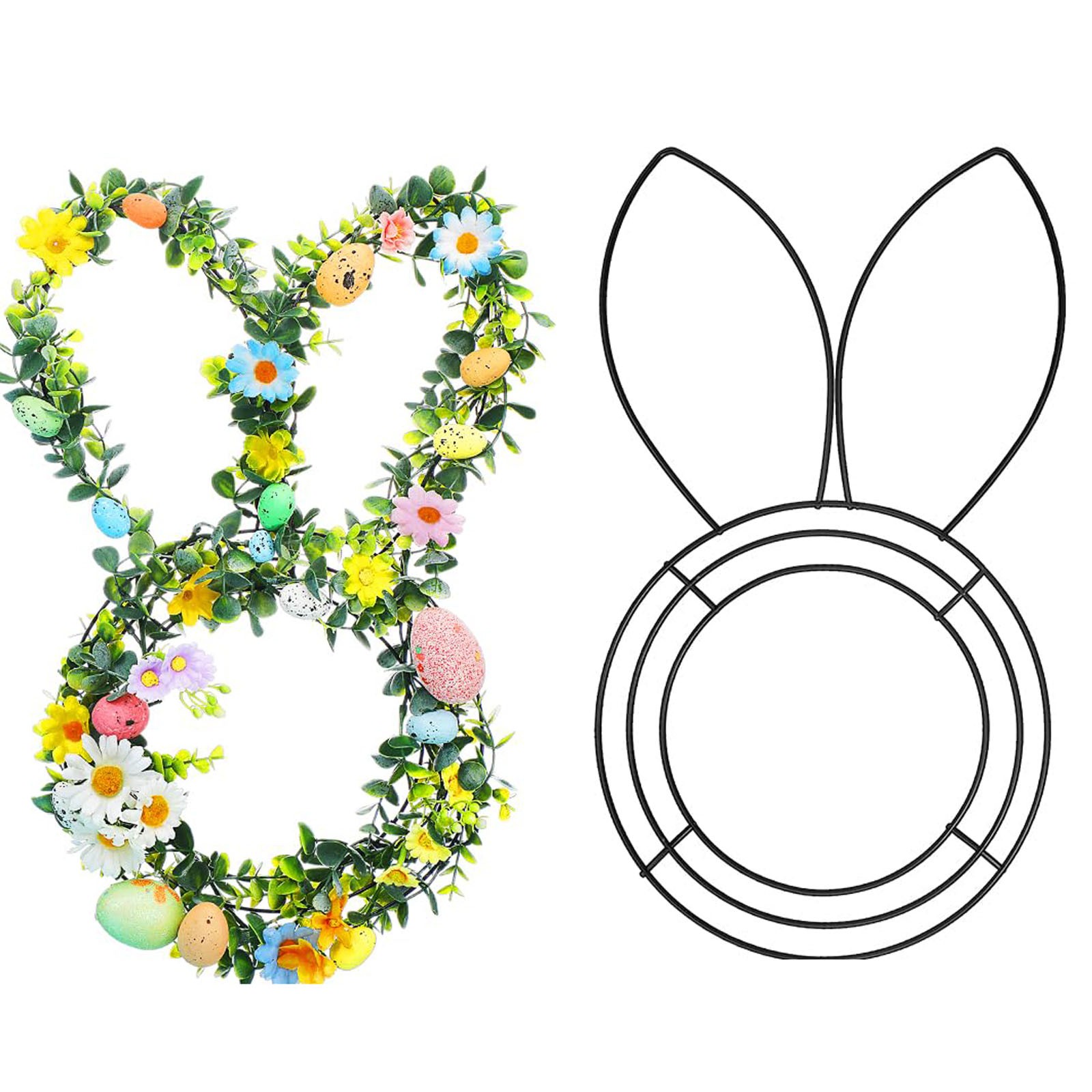 Easter Bunny Shaped Wire Wreat - Wreath Form Wire 评论和价格