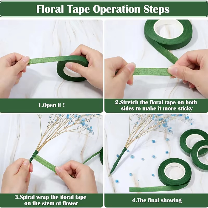 20Yards Green Bouquet Floral T - Floral Tape Green 评论和价格