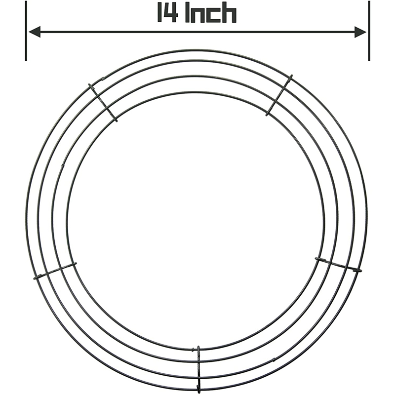 14 Inch Wire Wreath Frame Meta - Wreath Form Wire 评论和价格