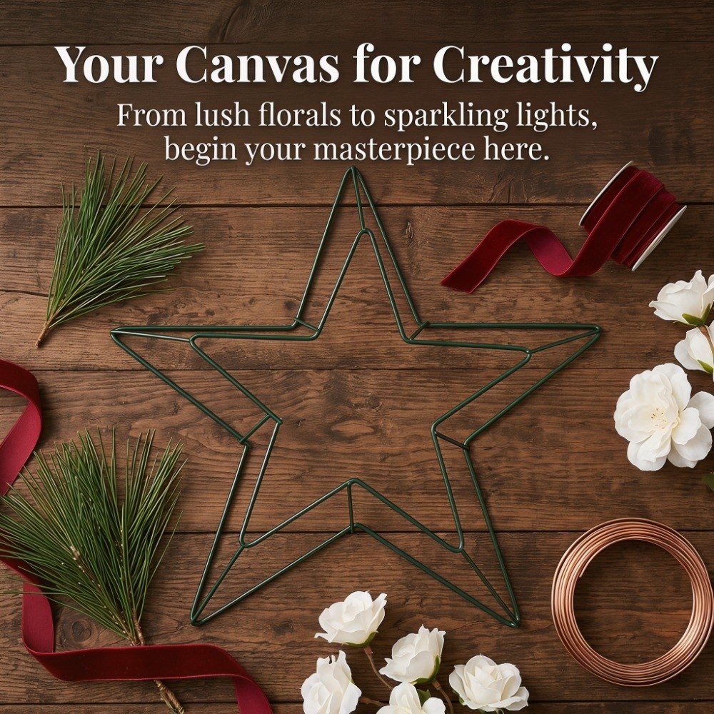 Personalizable Metal Wire Star - Wreath Form Wire 评论和价格