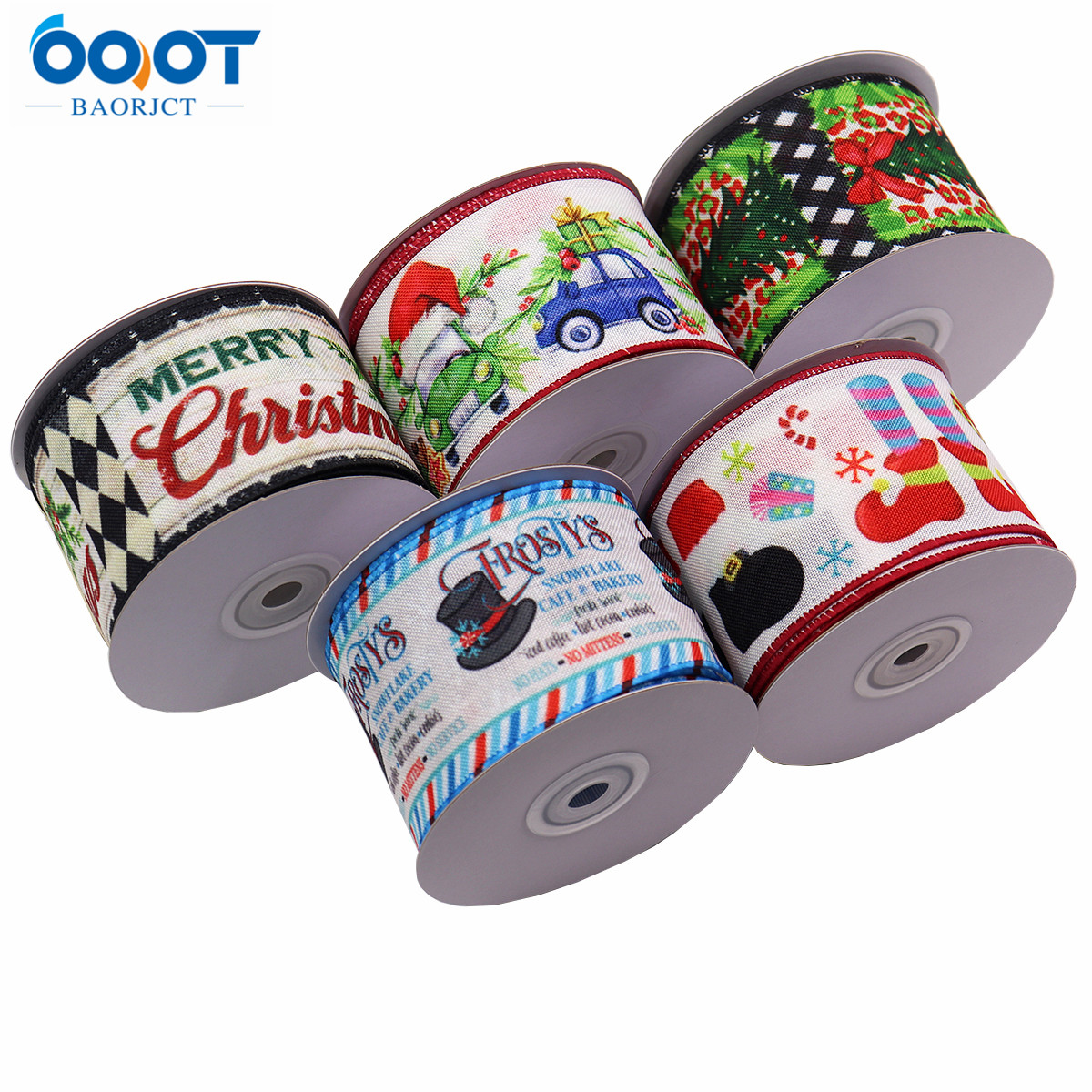 Christmas Wired Edge Ribbons 2 - Wreath Form Wire 评论和价格