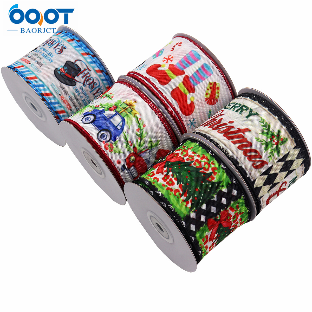 Christmas Wired Edge Ribbons 2 - Wreath Form Wire 评论和价格