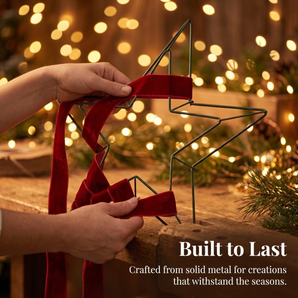 Festive Hanging Metal Wire Sta - Wreath Form Wire 评论和价格