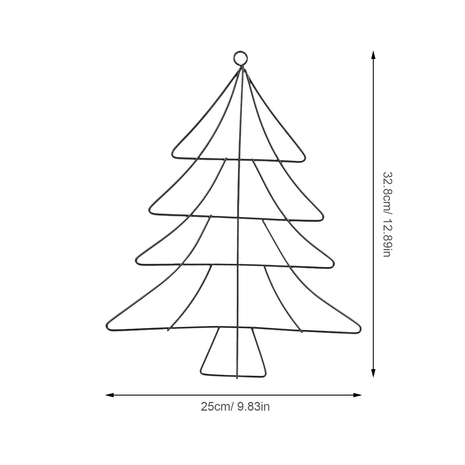 2026 Christmas Tree Shaped Met - Wreath Form Wire 评论和价格