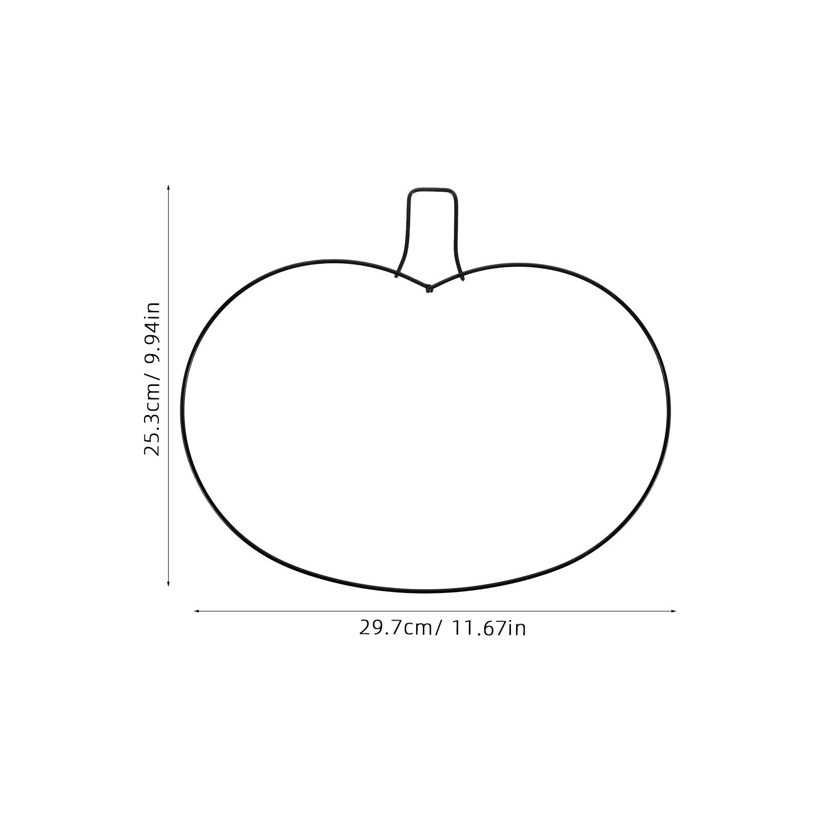 Pumpkin Shaped Metal Wreath Fr - Wreath Form Wire 评论和价格