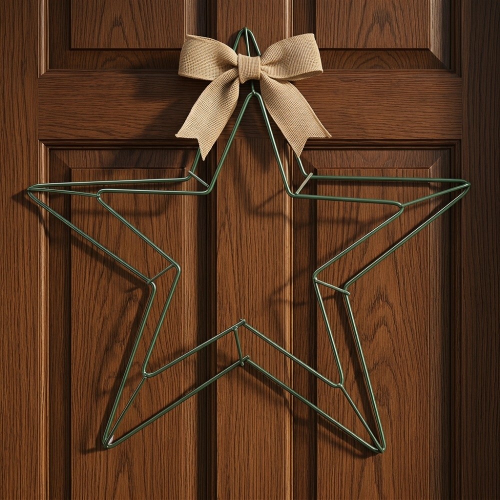 Festive Hanging Metal Wire Sta - Wreath Form Wire 评论和价格